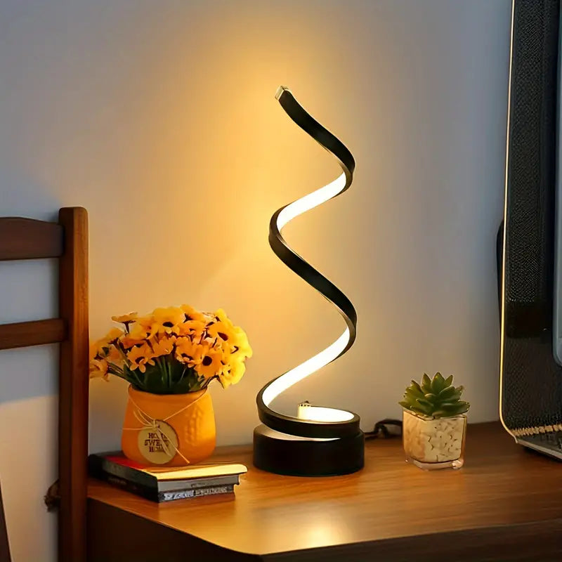 Moderne Minimalistisk Dæmpbar Spiral-Bordlampe